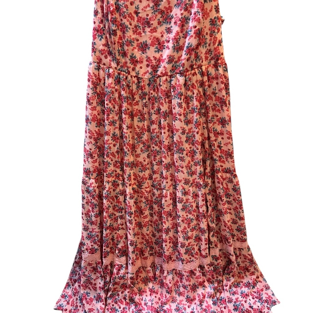 Torrid Pink and Blue Floral Dress